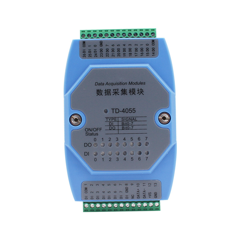 16-channel switch expansion module 8 input 8 output RS485 Modbus RTU acquisition output