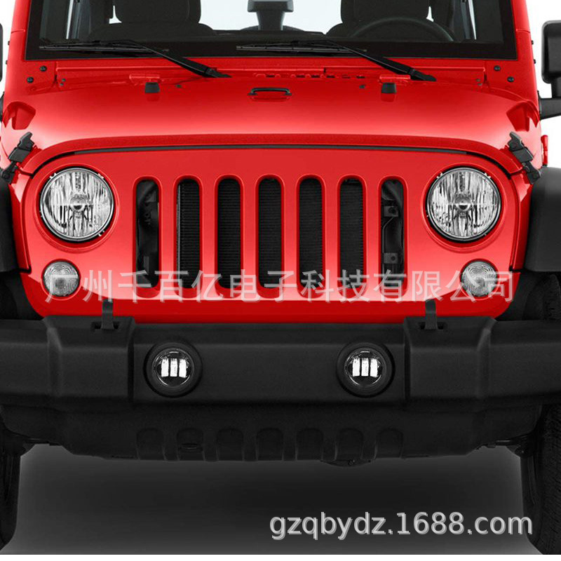 Applicable to Wrangler fog lamp 4 inch LED fog lamp Wrangler JK JL fog lamp 4 inch off-road vehicle general fog lamp