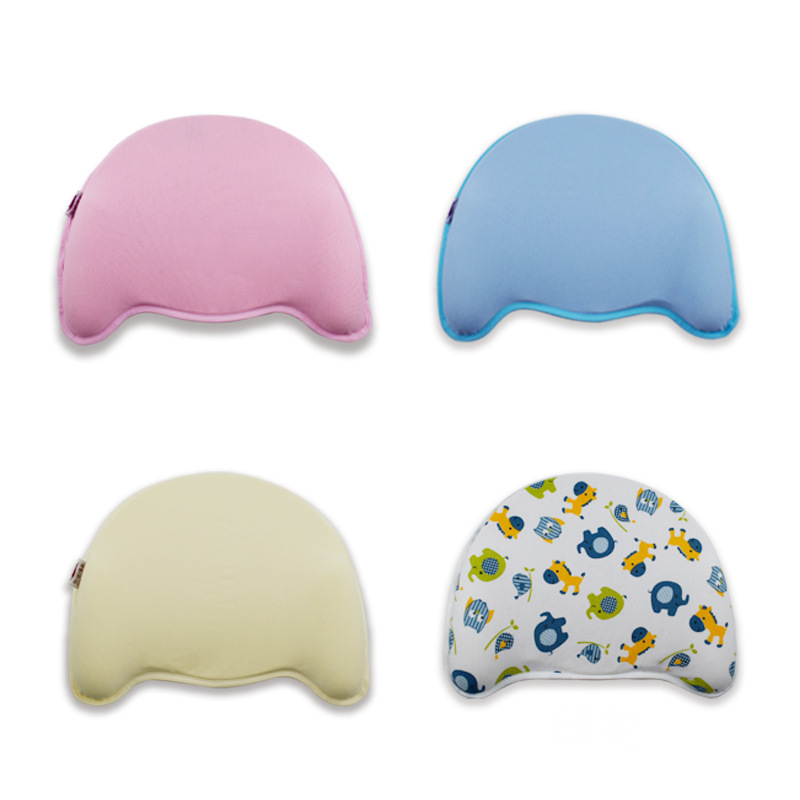 Оптовая хлопковая подушка для младенцев, 0-3 года, коррекция головы, противоотклоняющаяся подушка, память из хлопка для стайлинга