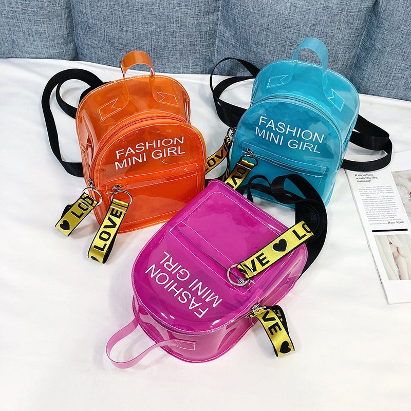 Новая прозрачная женская сумка 2020 года, корейский модный рюкзак, повседневная сумка для женщин