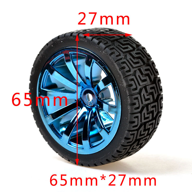 Factory direct Super friction tire hexagon socket wheel intelligent car robot wheel plating tire liner
