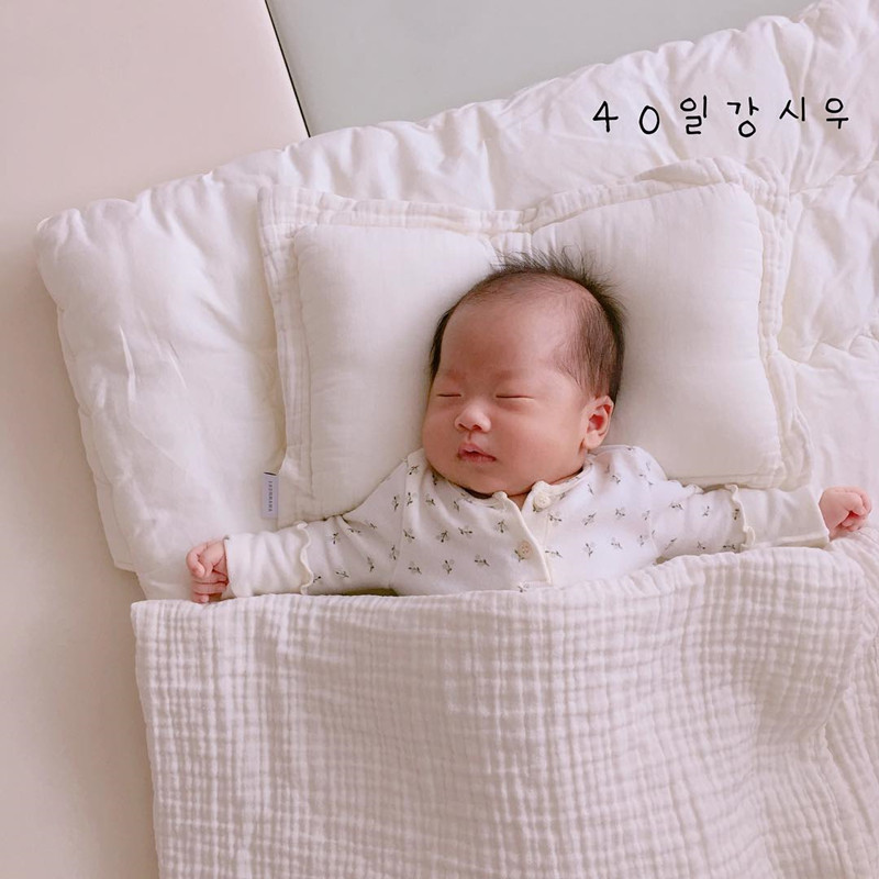 Детская подушка кросс-бодер INS скандинавская хлопковая марлевая подушка в форме головы для новорожденных стираемая подушка