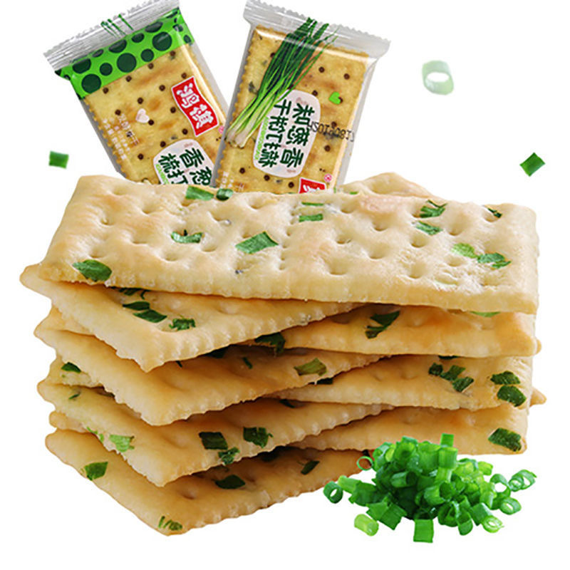 Onion soda biscuit 500g/14 packs onion salty comb biscuit casual snack whole box batch one-piece delivery
