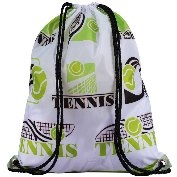 Customized Drawstring Bag, Drawstring Flap Pocket Pants, Waterproof and Environmentally Friendly Polyester Material, Printed Logo, Outdoor Backpack Multi-Purpose