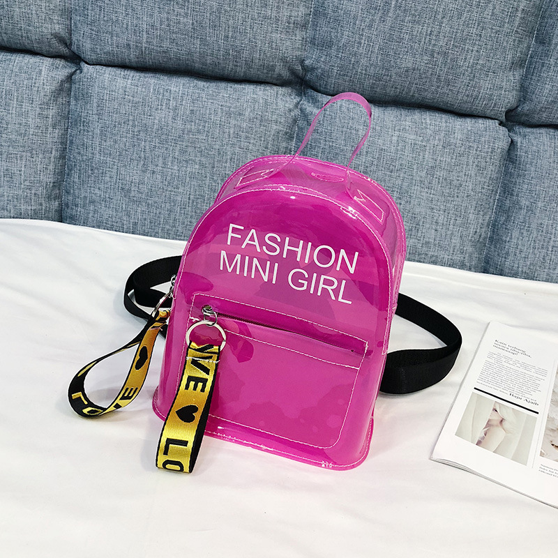 2020 New Arrival Transparent Women's Bag Korean Fashionable Fashionable Backpack Casual All-Match Women's Bag Handbag Small Backpack for Women