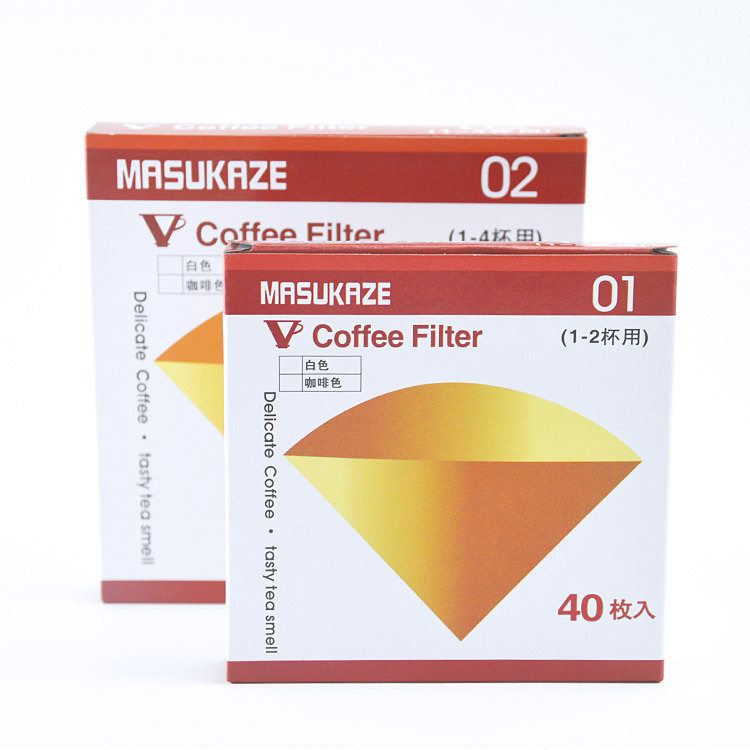 Wholesale direct selling raw wood pulp cone 101 coffee filter paper V01 V 02 102 Moka pot ice drop filter paper 103