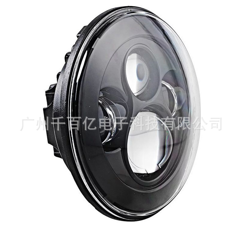 For Jeep Wrangler 7 inch led headlight Harley motorcycle led headlight two-color aperture modified headlight