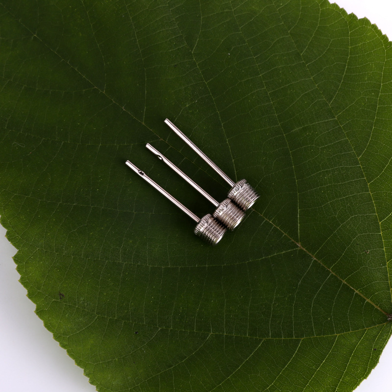 Factory wholesale steel air needle pump ball needle basketball football volleyball stainless steel American metal air needle with hole