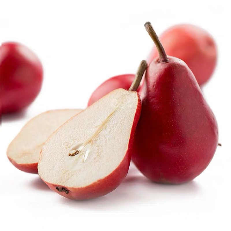 "Shaanxi Red Pear" Is a Fresh Red-Skinned Pear That Can Be Sucked When It Is Soft but Not Hard. 2.5kg Pears Are Seasonal Fruits