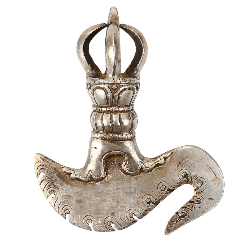 Buddha's Edge Huijin Gang Knives Xizang Buddhist Articles Ornaments Nepal Iron Handmade Five-strand Vajra Pestle
