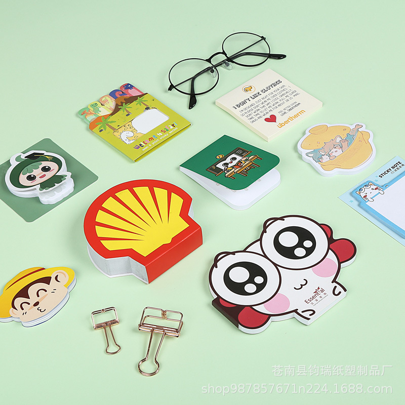 Customized sticky note ins style creative notepad wholesale takeaway cute note stickers advertising note n times stickers