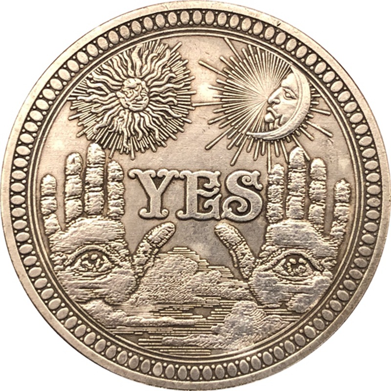 Оптовая продажа 38 мм антикварных серебряных долларов монеты Американский Морган Трамп монеты Да/Нет рукоделие # 157