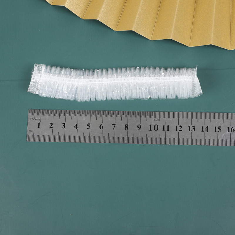 White Transparent Disposable Hair Cap Hairdresser Thickened Disposable Bar Shower Cap Kitchen Oil-proof Shower Cap Set