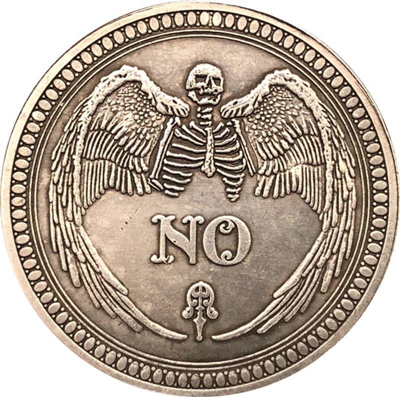 Factory Wholesale 38mm Antique Silver Dollar Coins American Morgan Tramp Coins Yes/No Crafts # 157