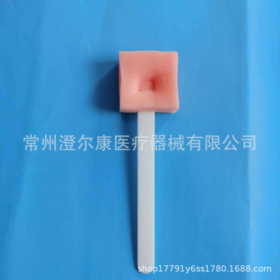 Factory Direct sale disposable medical straight handle disinfection brush sponge brush skin preparation brush medical equipment cleaning brush