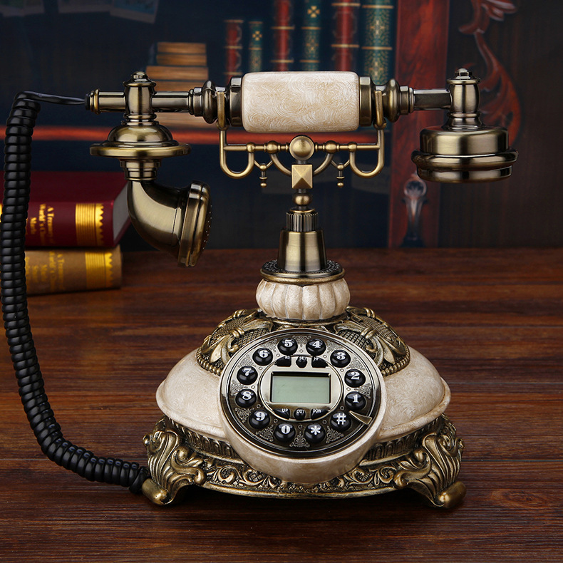 Белый телефон европейского стиля для спальни антикварный телефон винтажный домашний гостиница офис телефон стационарный