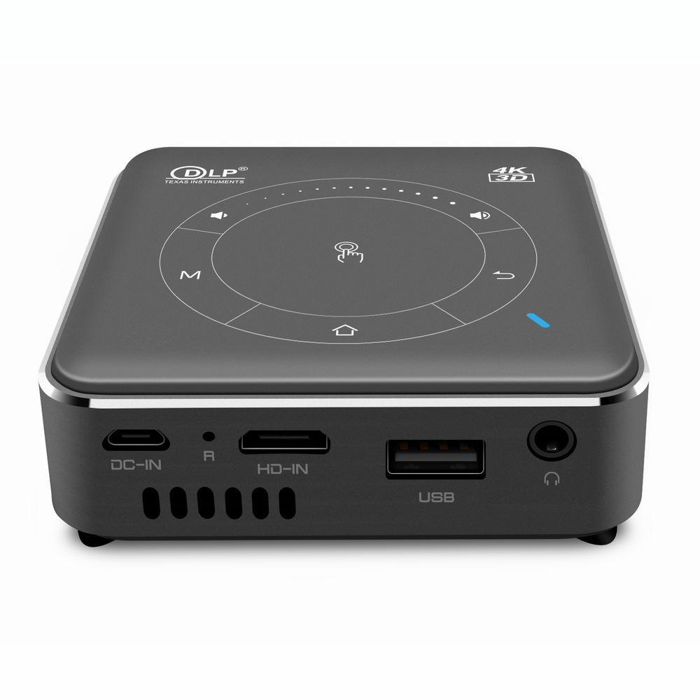 New DLP Android smart mini projector P11 mobile phone same screen 4K decoding portable 3D mini projector