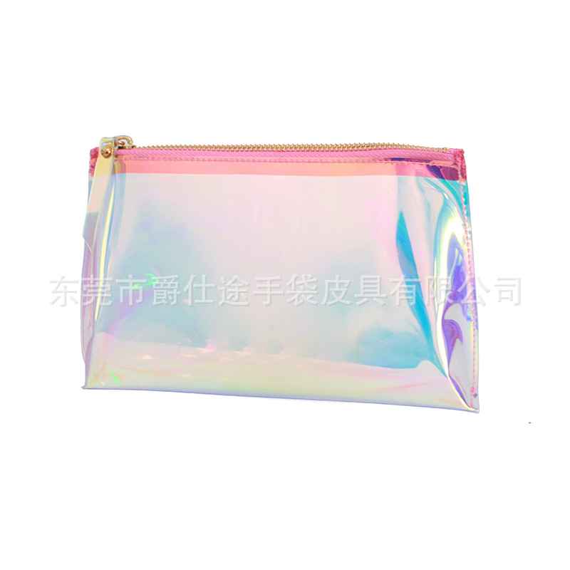 Корейская стильная квадратная клатч из лазерного ПВХ, водонепроницаемая сумка