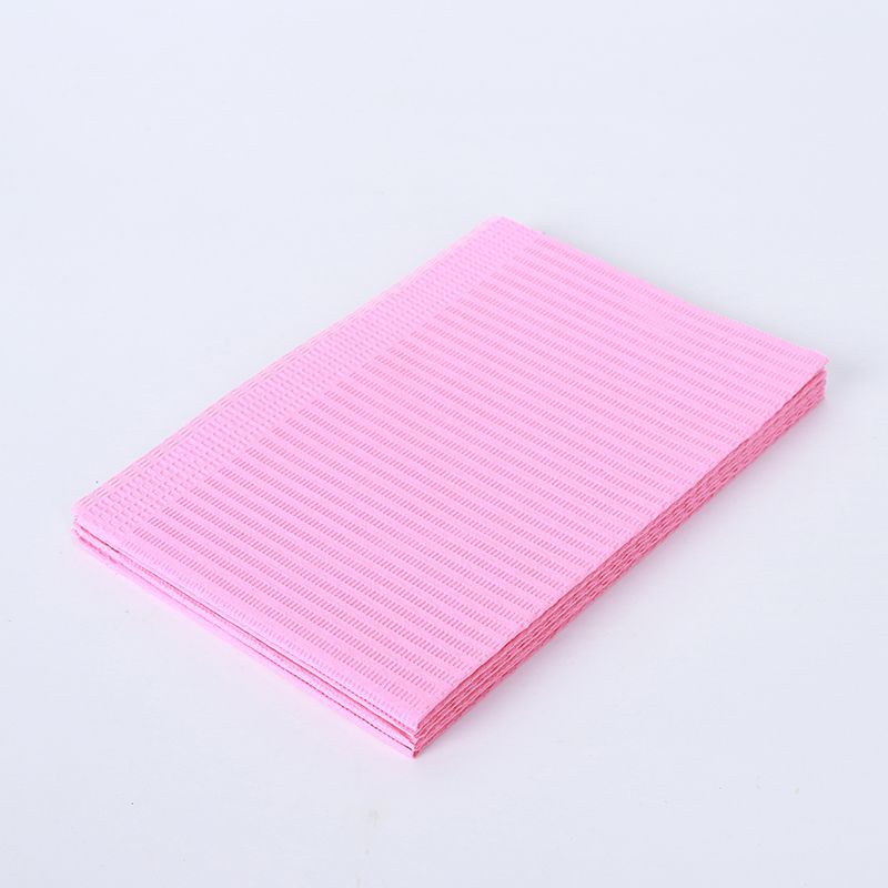 SOURCE Factory wholesale disposable oral bib color square scarf consumables support mixed color packaging dental scarf