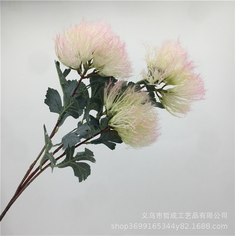 Искусственный одуванчик, плюшевый цветок, декоративный цветок, сухое украшение для гостиной