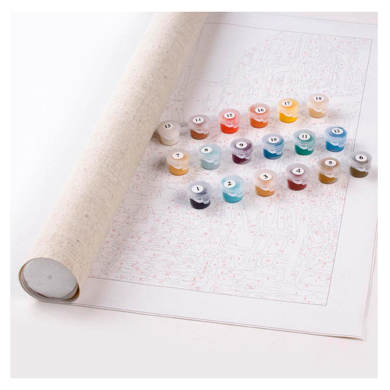 Frameless DIY Digital Oil Painting Large Living Room Bedroom Dining Room Animal Coloring Decorative Hanging Painting Pure Hand-Painted Oil Painting