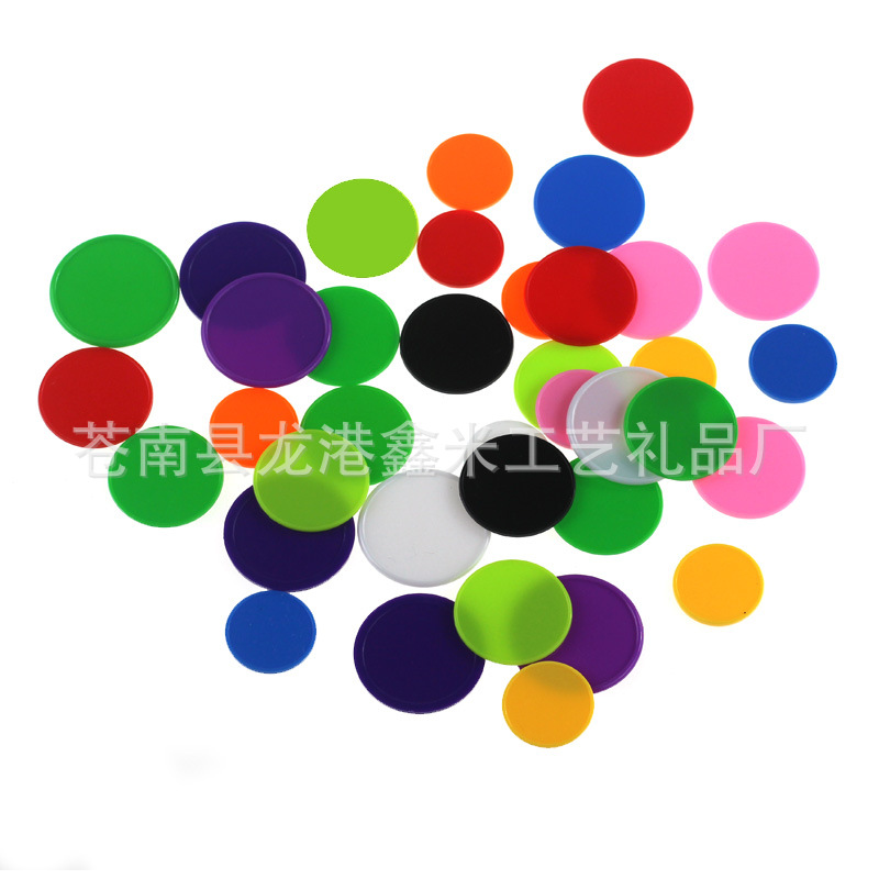 Пластиковые монеты для обучения, наградные монеты, печать на заказ, многоразмерные, цветные