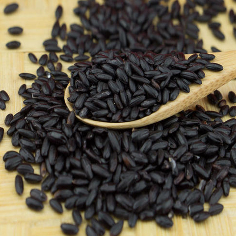 Supply cooked black rice cereals wholesale soybean milk raw materials cooked black rice low temperature baking grain grinding powder raw materials