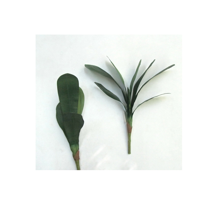 Simulation junzilan leaf flower arrangement accessories leaf green leaf orchid leaf Long Leaf Wholesale