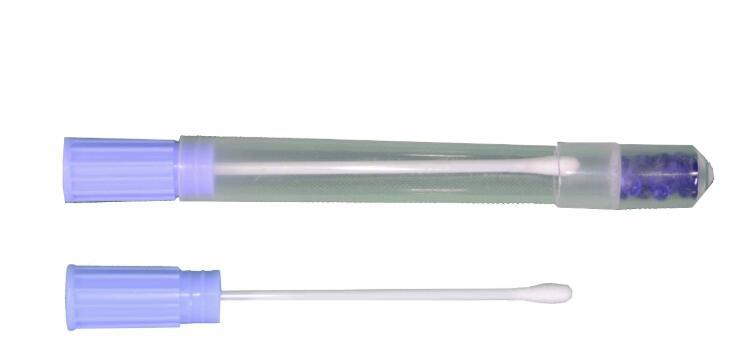 Биологический сертификат специальная ватная палочка HXMQ-V-DNA биологический сертификат экстракции ватная палочка (защитная трубка - вентиляционные отверстия)