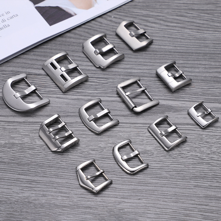 Stainless Steel Pin Buckle 158-5mm Watch Accessories Silicone Strap Buckle Watch Hardware Buckle Solid Wear-Resistant and Durable
