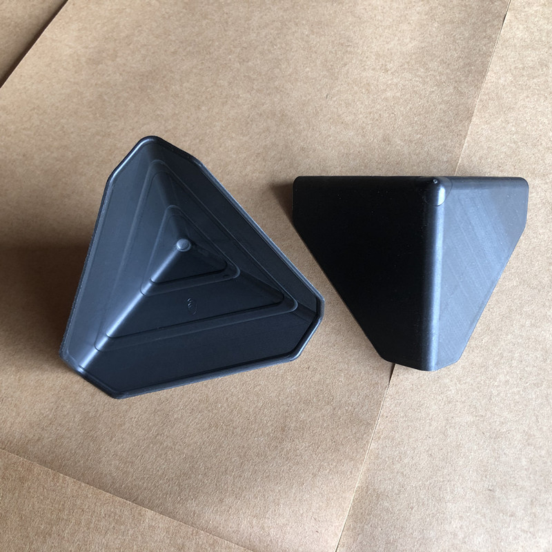8cm carton packaging plastic protective corner furniture packaging anti-collision three-side plastic corner packaging good toughness Black in stock