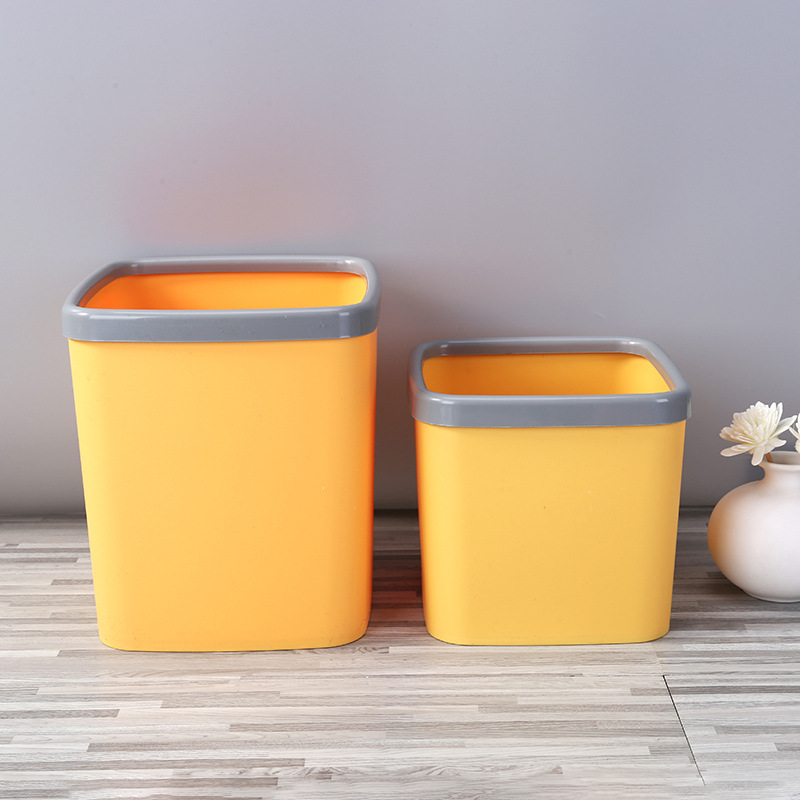 Factory square household desktop small trash can Coffee Table study living room uncovered mini sundries bucket storage box wholesale