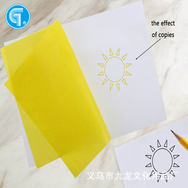Factory direct supply color tracing graphite carbon paper a4 single-sided white carbon paper with clear handwriting cloth, etc.