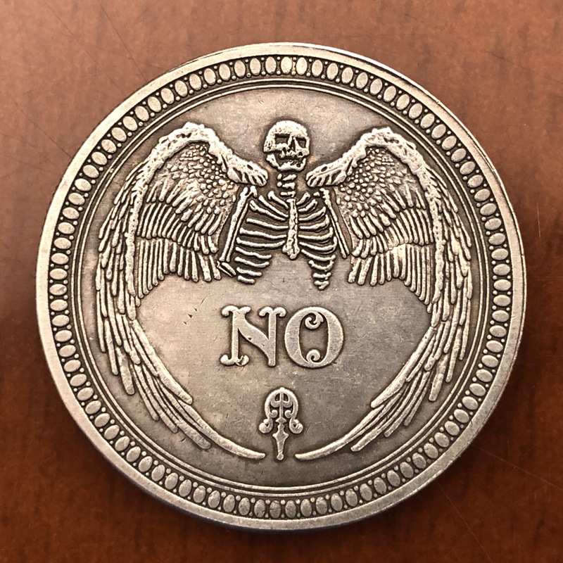 Factory Wholesale 38mm Antique Silver Dollar Coins American Morgan Tramp Coins Yes/No Crafts # 157