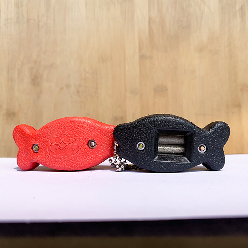 Small fish double core diamond sharpener ICE blade cutting blade grinding grinding scissors skate sharpener