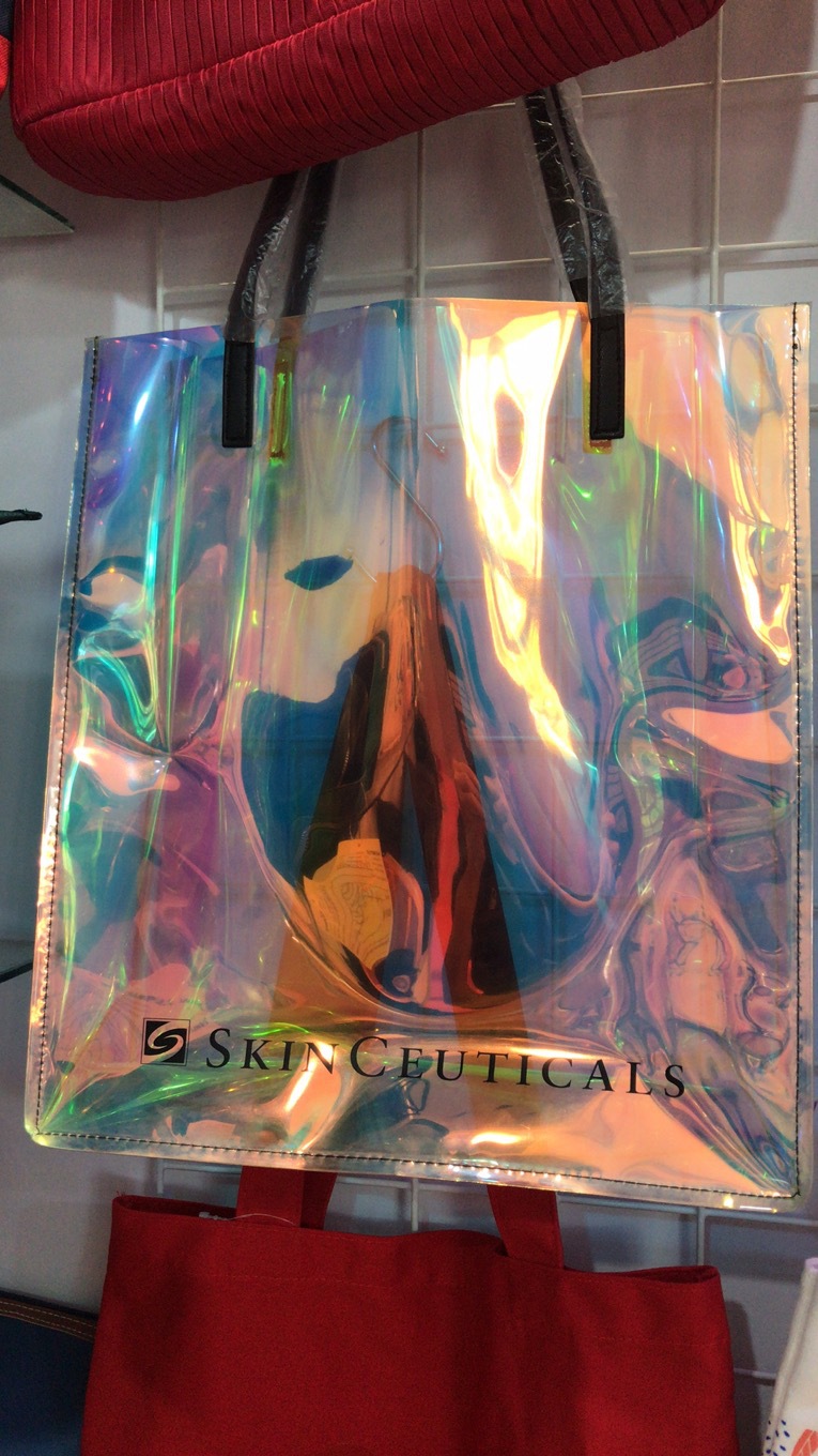 Custom PVC Laser Handbag Magic Color Laser Bag Custom TPU Gift Bag Internet Celebrity Cosmetic Bag Transparent Jelly Bag