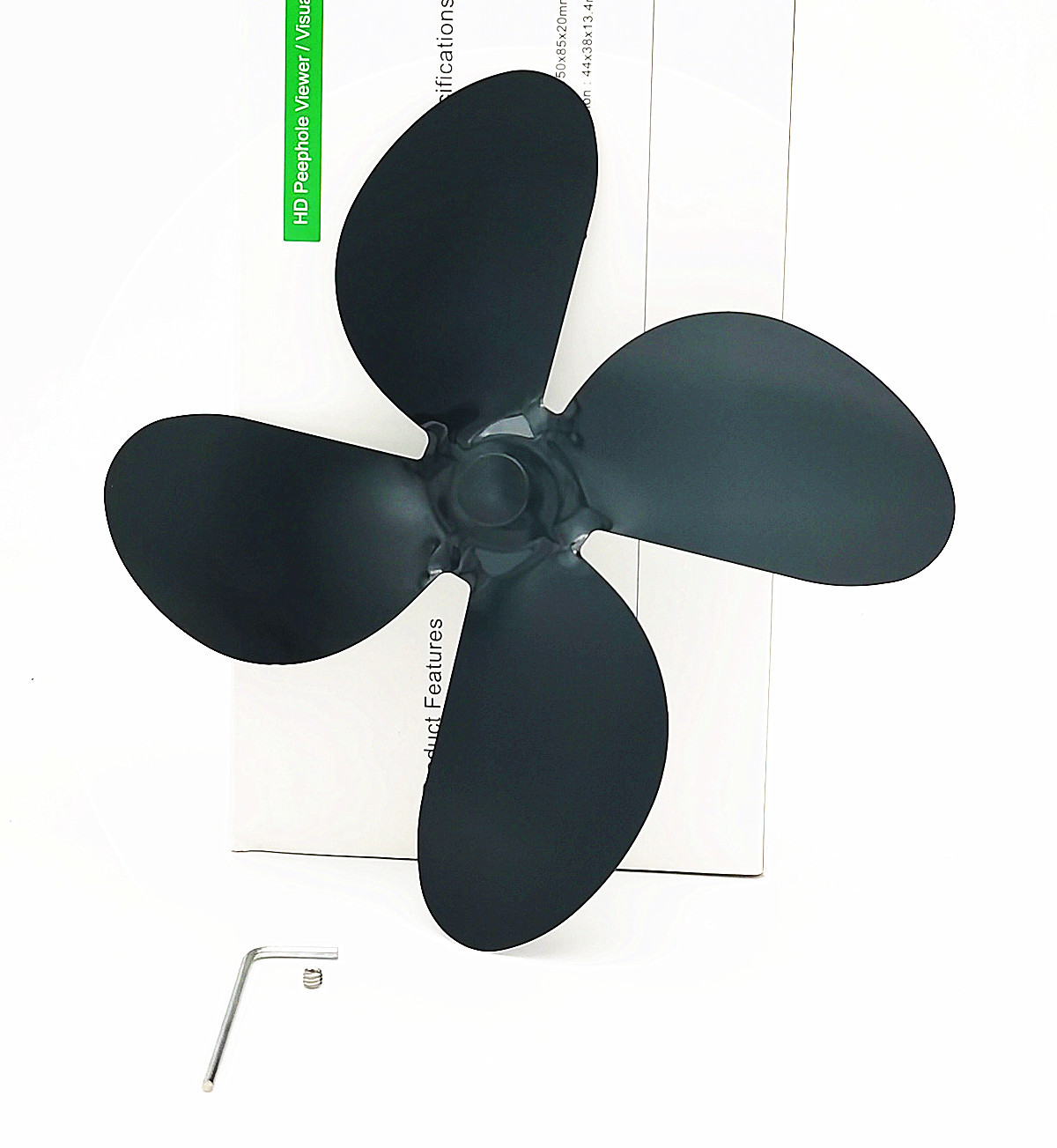 Manufacturer Fireplace thickened Fireplace fan accessories aluminum alloy fan blade 4-leaf stovefan heater blade
