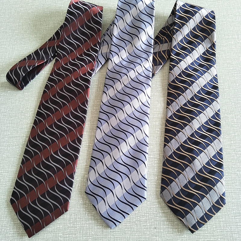 Men's Tie Silk Yarn-dyed Tie Men's Business Tie Support Wholesale Customizable Ready Stock Supply