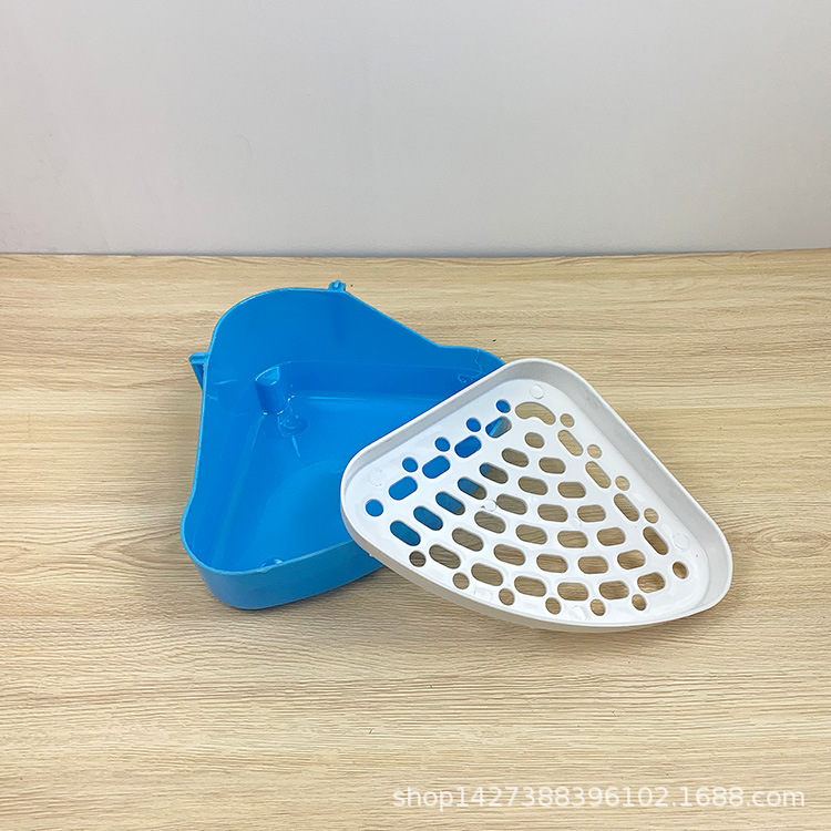 Rabbit triangle toilet Totoro guinea pig toilet small size triangle toilet multi-color optional pet cleaning supplies