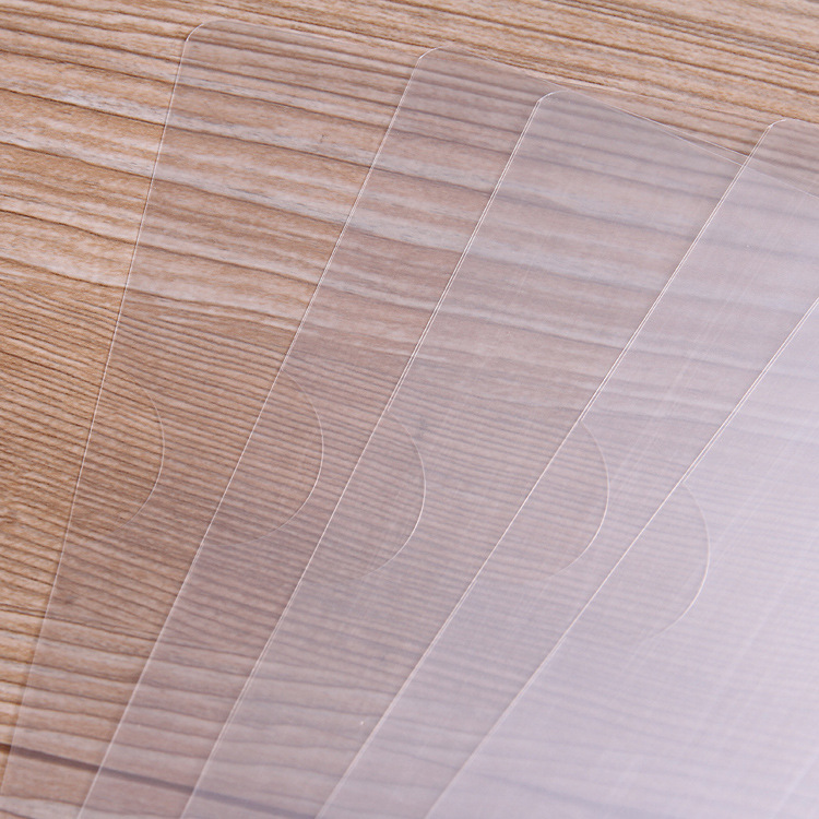 A4 Folder L-Type Single Sheet Folder with Printed Logo Document Protector Transparent Two-Page Folder Wholesale Storage