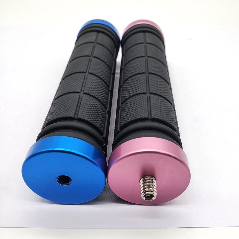 Photography set handle handle LED photography handle SLR camera rabbit cage handle 1/4 teeth aluminum gold silicone sleeve