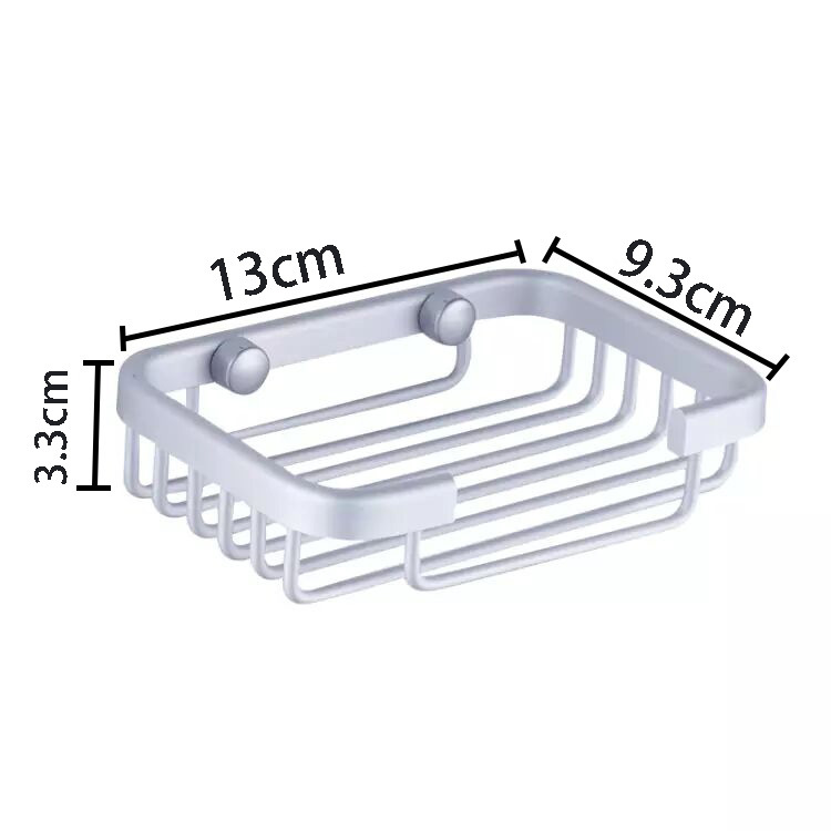 Space aluminum soap holder bathroom bathroom pendant soap box soap net soap box Square soap net