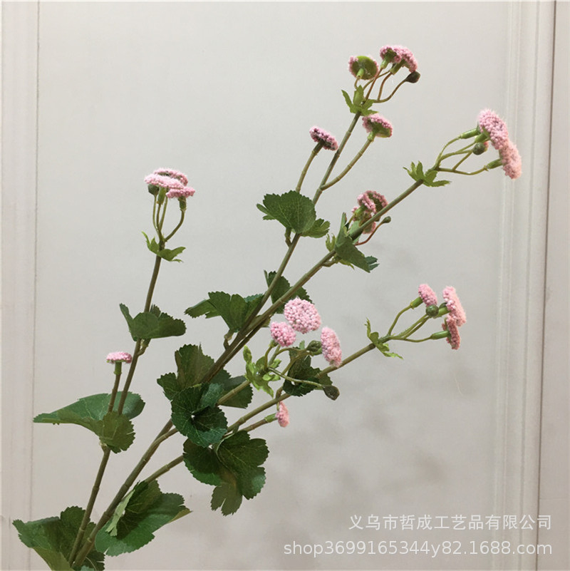 Artificial snowflake lace raspberry fruit living room bedroom decoration floor fake flower silk floral Malan headdress flower