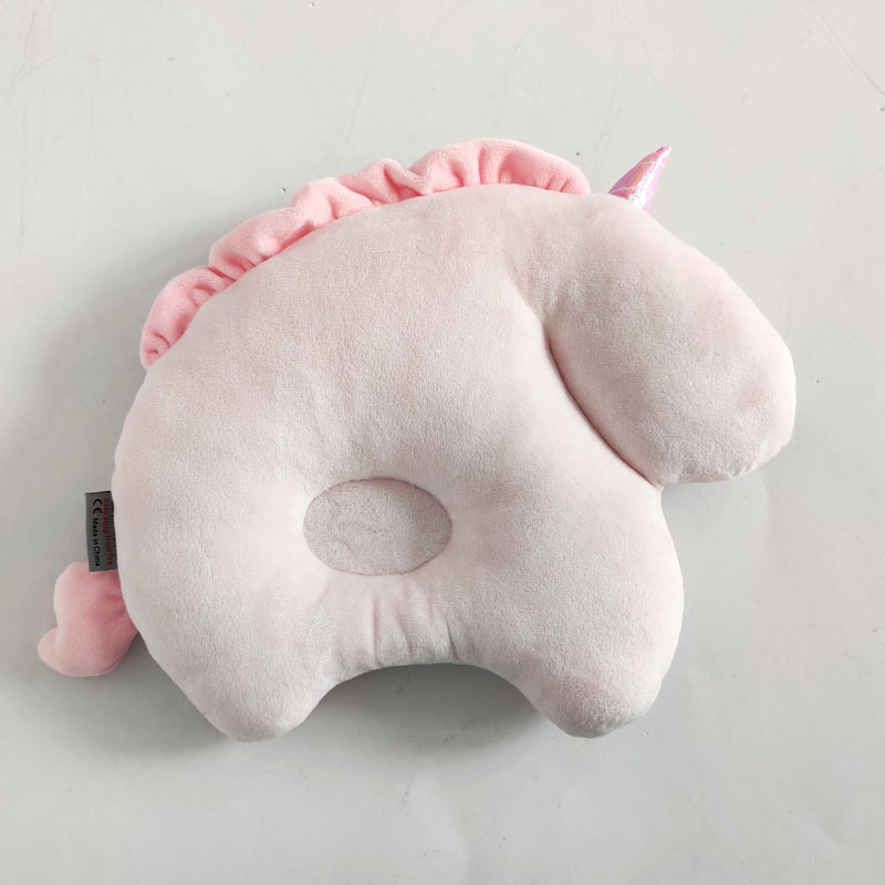 Benish Baby Pillow Stamped Pillow Anti-bias Headrest Baby Baby Products Unicorn Headrest Cartoon