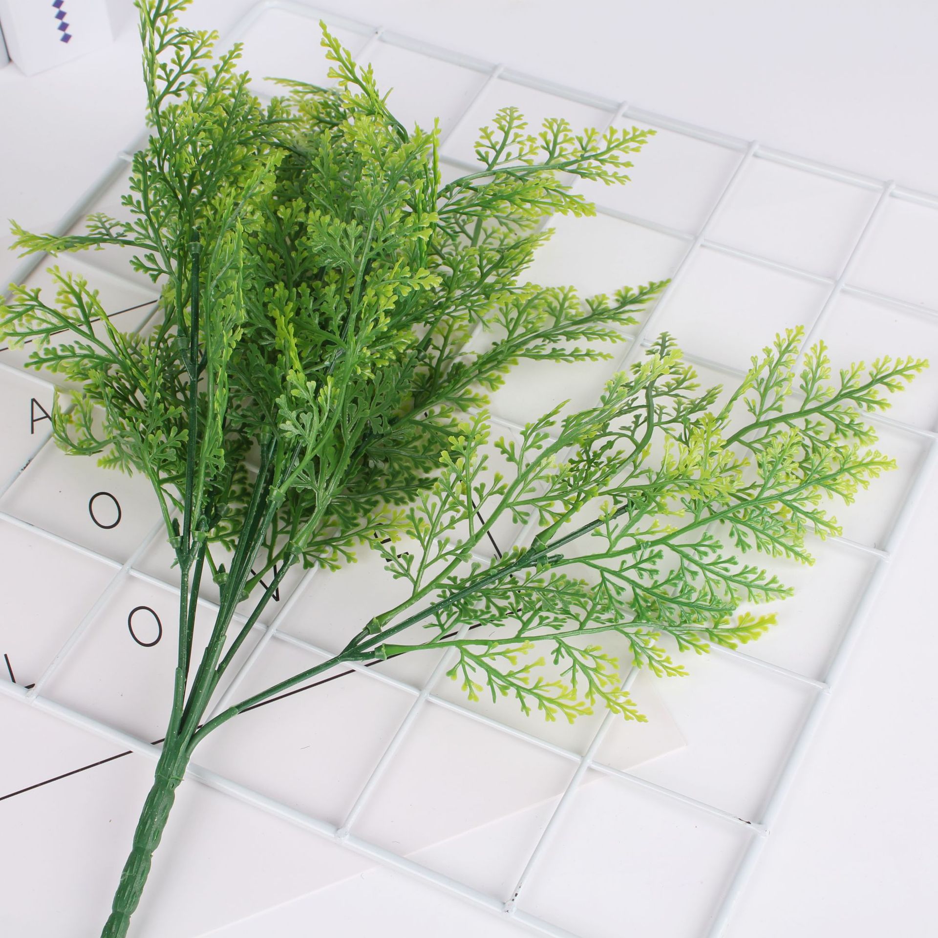 7-fork Adiantum grass pine grass water grass plastic plant wall accessories simulation Persian fern green plant fern