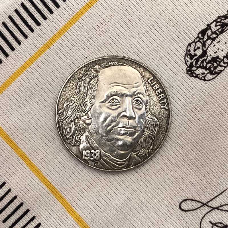 Factory Wholesale 38mm Antique Silver Dollar Coins American Morgan Tramp Coins 1938 Crafts # 78