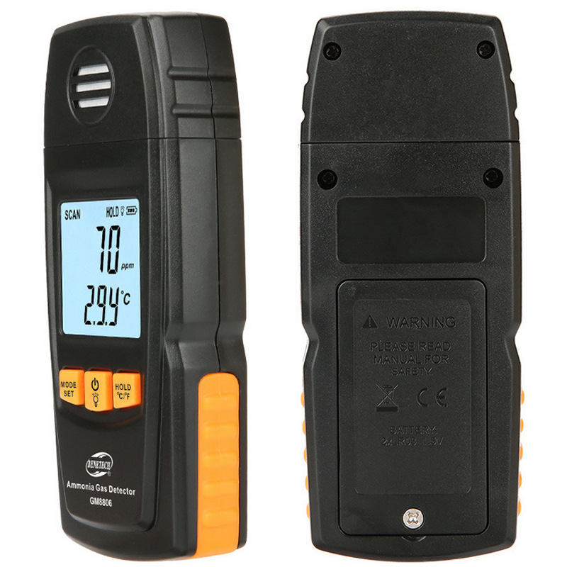 Датчик аммиака Biaozhi Gm8806 Определяет концентрацию Nh3 в воздухе Цифровой дисплей