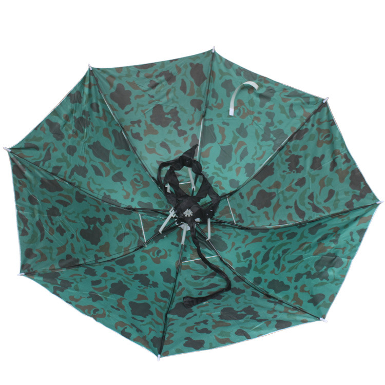 30% Fold Large Travel Umbrella UV Protection Fishing Cap Umbrella Printable Advertising Gift LOGO Export Foreign Trade Head Umbrella