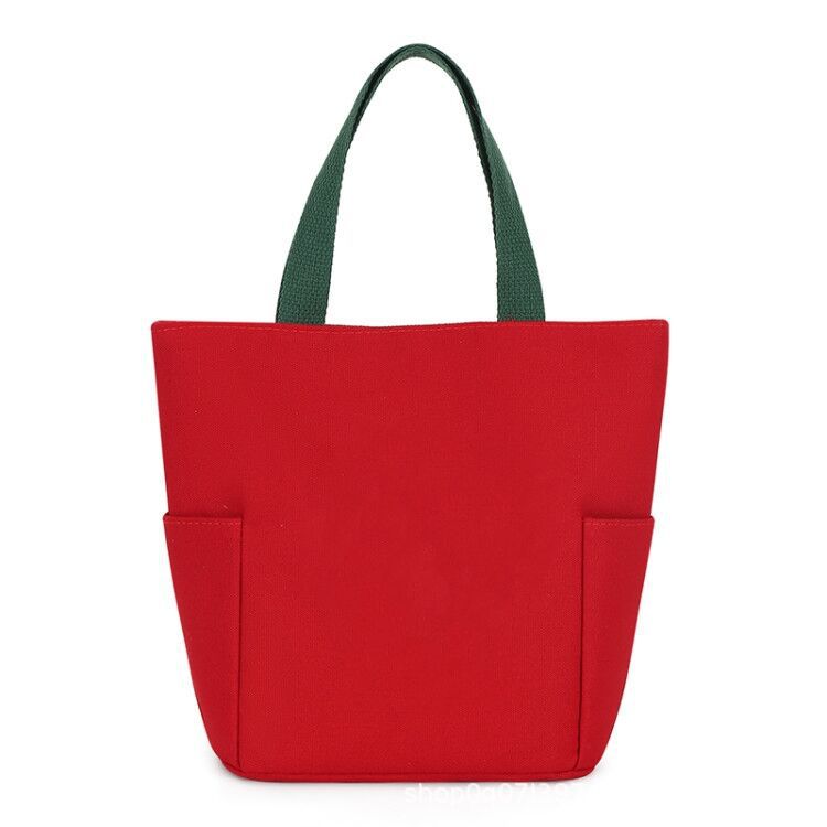 2021 Manufacturer's New Canvas Bag Japanese-Style Satchel Lunch Box Bag Multi-Purpose Lunch Mommy Bag with Customizable Patterns