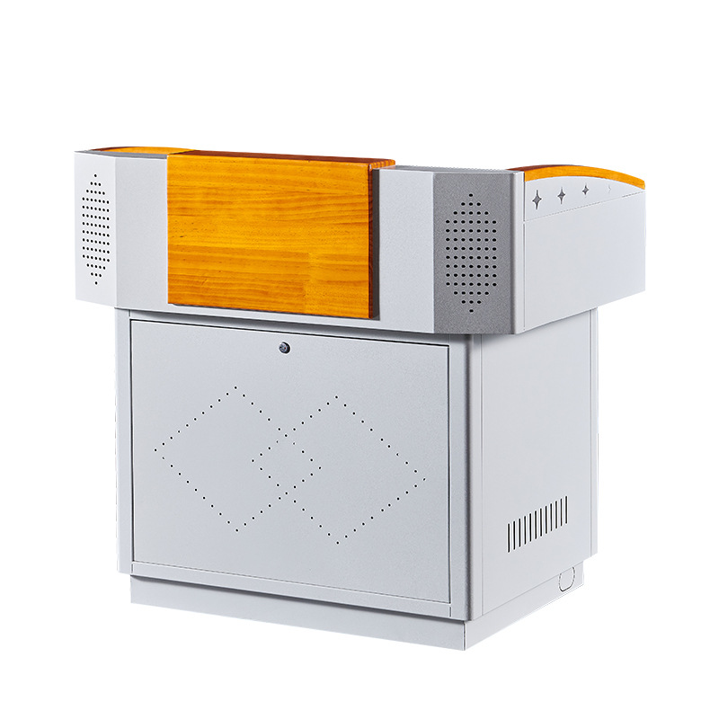Multimedia Lectern Steel Podium Lectern Electronic Teaching Central Control Lectern Multifunctional Lectern Table Teacher Lectern
